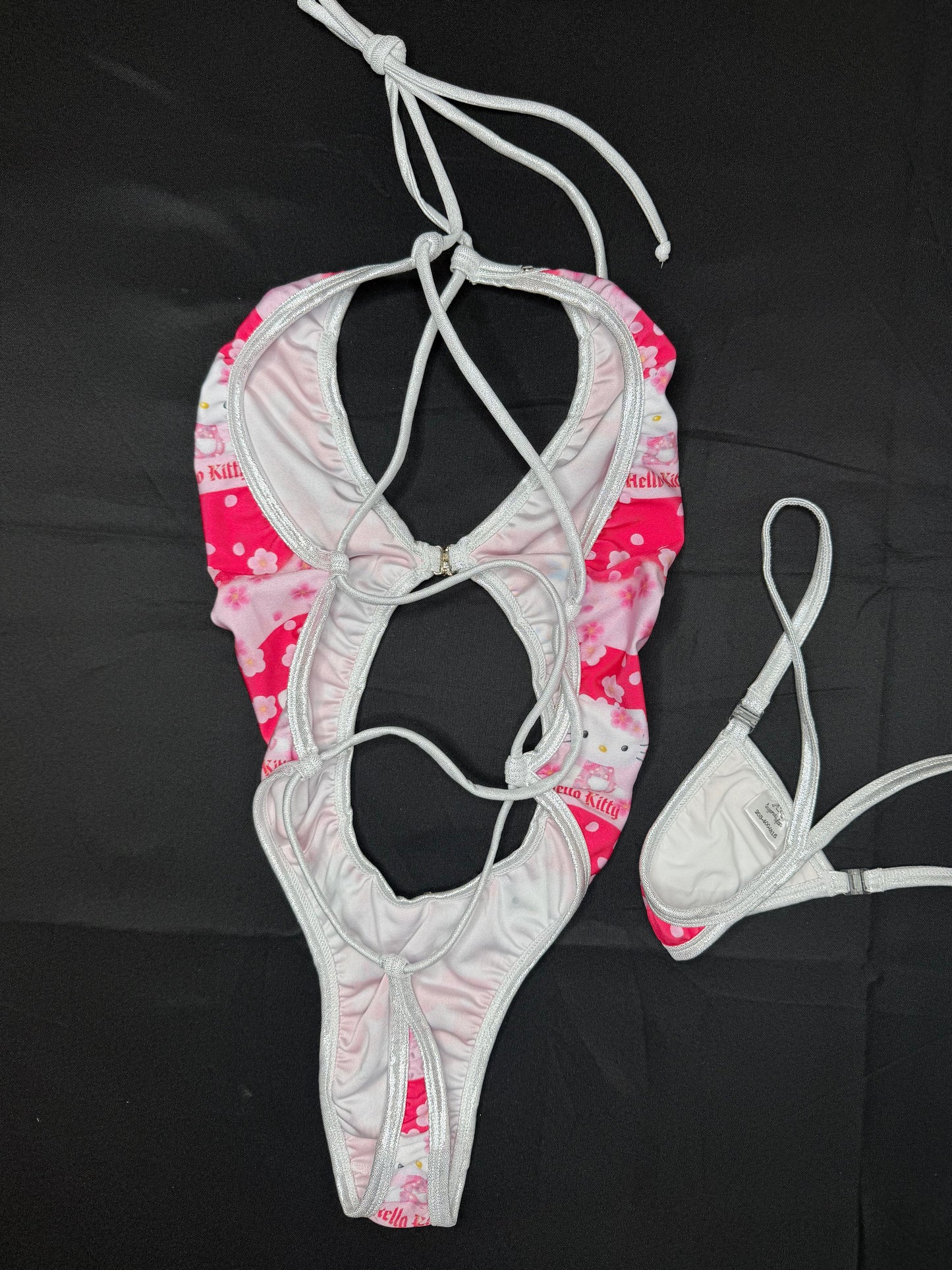 Kitty Spandex One-Piece Lingerie Outfit