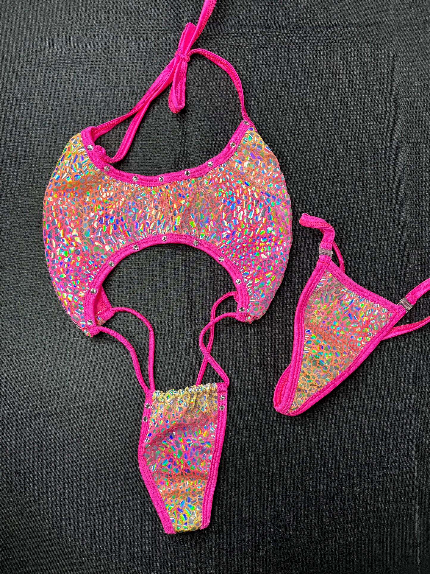 Pink One-Piece Stripper Outfit