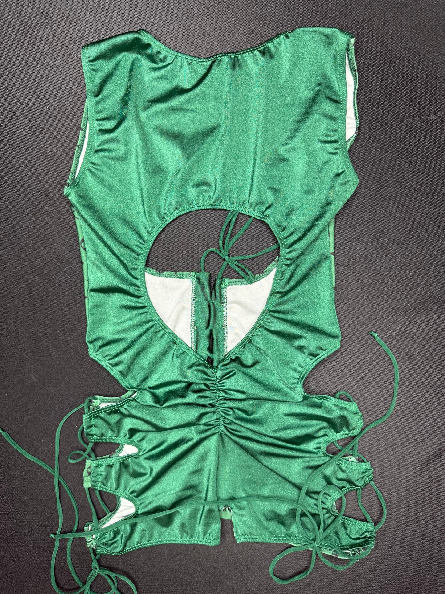 Kelly Green Designer Saint Patrick’s Day Sleeveless One-Piece Romper Lingerie Outfit