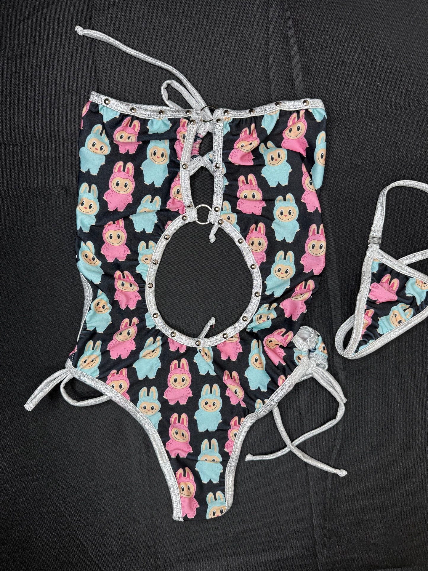 Designer Bunny One-Piece Lingerie Outfit