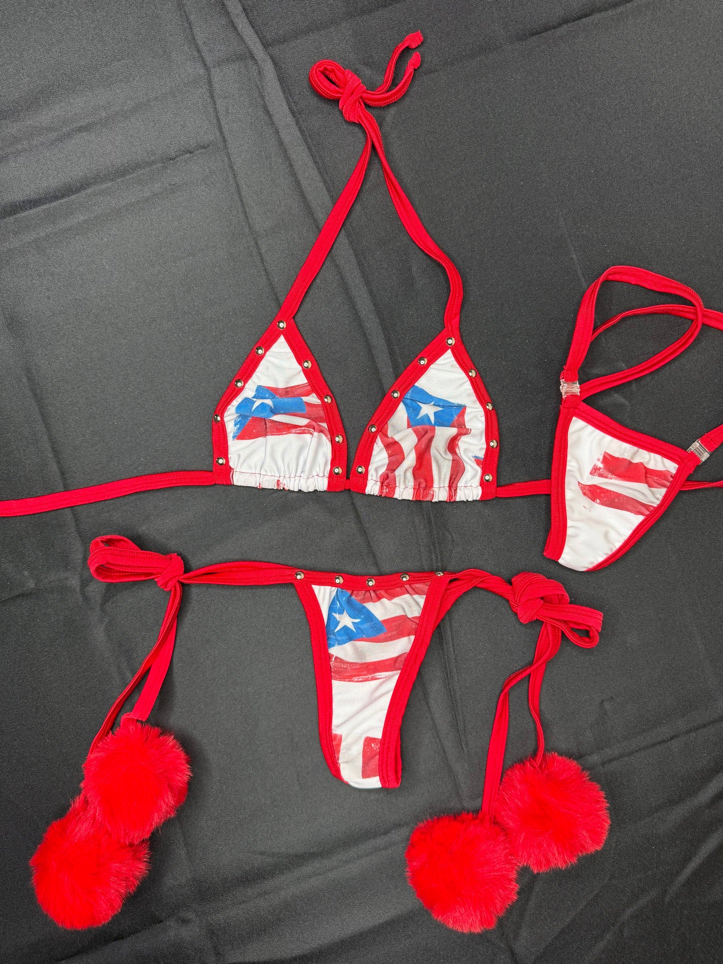 Puerto Rico Inspired Two-Piece Lingerie Outfit