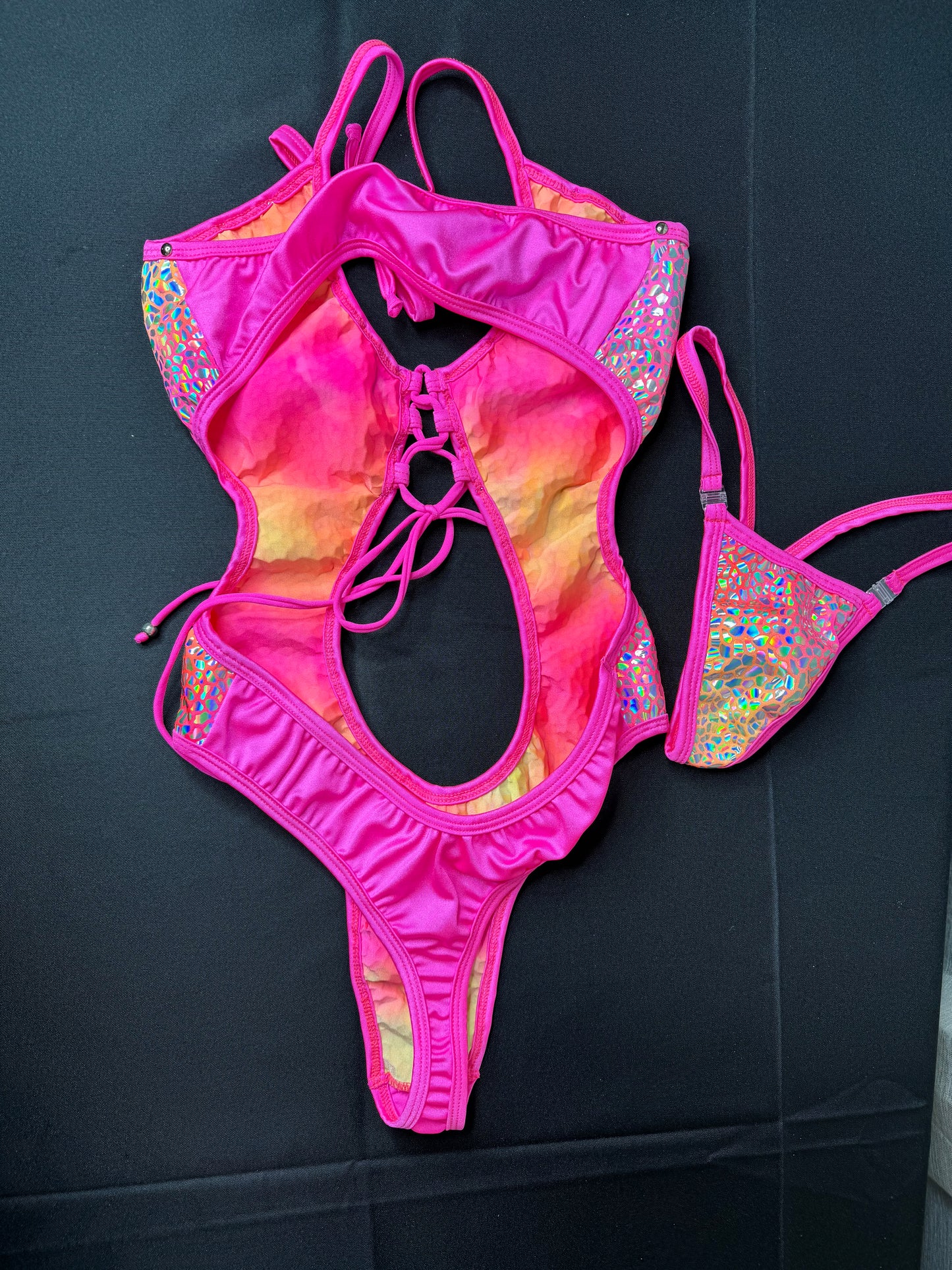 Hot Pink Stripper Outfit