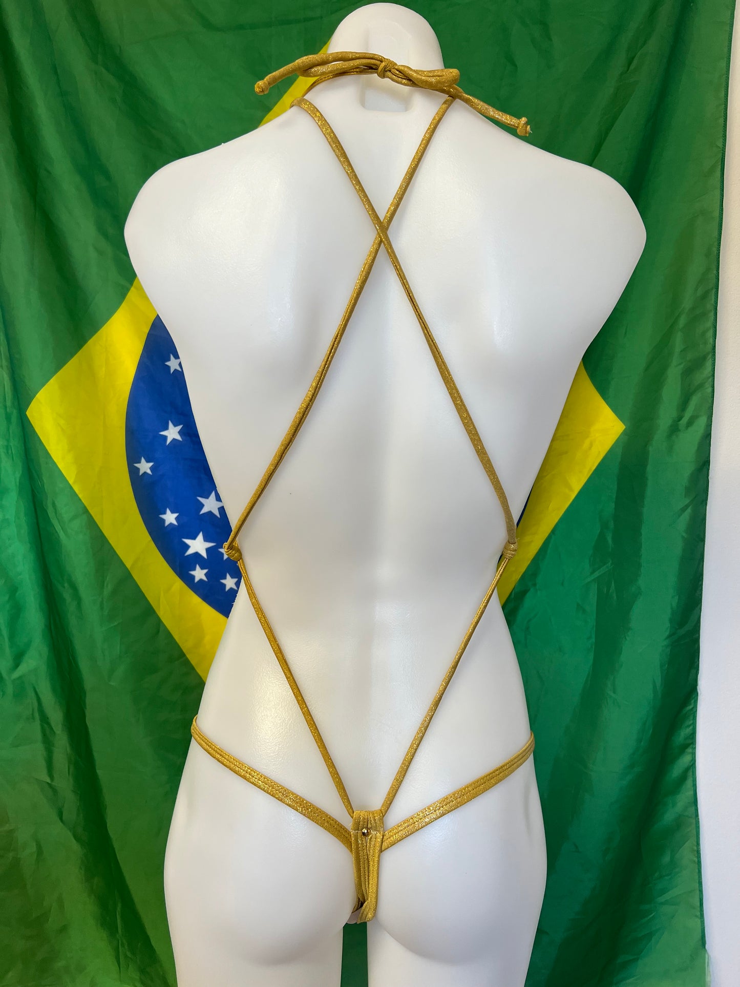 One-Piece - Gold Mesh