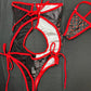 Red/Black Bunny Mesh/Spandex One-Piece Exotic Dancer Outfit