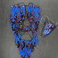 Blue Flame Mesh One-Piece Lingerie Outfit