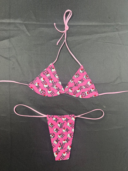 Designer Kitty Micro Bikini Lingerie Outfit