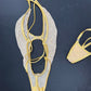 Gold Sparkle Mesh One-Piece Lingerie Outfit
