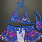 Tie Dye Spandex Two-Piece Skirt Lingerie Outfit