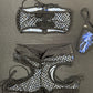 Black/Blue Lightning Tube Top/Shorts Lingerie Outfit