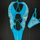 Mystic Blue One-Piece Exotic Dance Wear Outfit