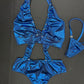 Royal Blue One-Piece Lingerie Outfit
