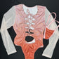 Metallic Ombré Leotard Long Sleeve One-Piece Lingerie Outfit