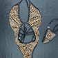 Cheetah Animal Print One-Piece Lingerie Outfit