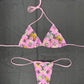 Baby Pink Designer Two-Piece Micro Bikini Lingerie Outfit