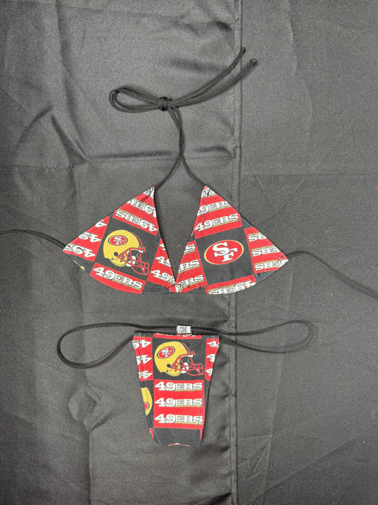 49ers Micro Bikini Two-Piece Lingerie Outfit