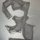 Black Fishnet Single Leg/Arm Full Body Suit Lingerie Outfit