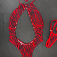 Red/Black Animal Print One-Piece Lingerie Outfit
