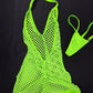 Fishnet One-Piece Lingerie Outfit
