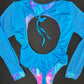 Blue/Pink Animal Print Leotard One-Piece/Bikini Top Lingerie Outfit
