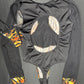 Tiger Animal Print/Black Mesh Leotard One-Piece Lingerie Outfit