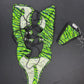 Green Designer Cheetah Print One-Piece Lingerie Outfit