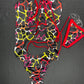 Giraffe Animal Print One-Piece Lingerie Outfit
