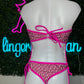 Hot Pink/Baby Pink One-Piece Stripper Outfit