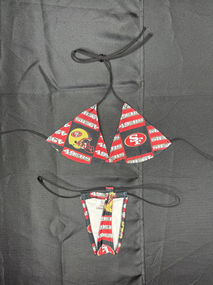 49ers Micro Bikini Two-Piece Lingerie Outfit