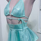 Mint Mini Skirt/Bikini Top Rave Outfit