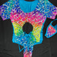 Sky Blue Rainbow Fish Animal Print One-Piece Leotard Lingerie Outfit