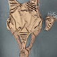 Chocolate Spandex One-Piece Leotard Lingerie Outfit