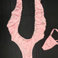 Baby Pink One-Piece Sling-Shot One-Piece Lingerie Outfit