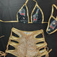Black/Gold Remy Two-Piece Shorts Lingerie Outfit