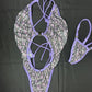 Holographic Designer Lavender One-Piece Lingerie Outfit