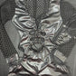 Black Spandex One-Piece Fishnet Long Sleeve Romper Lingerie Outfit