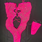 Hot Pink Mesh One-Piece Lingerie Outfit