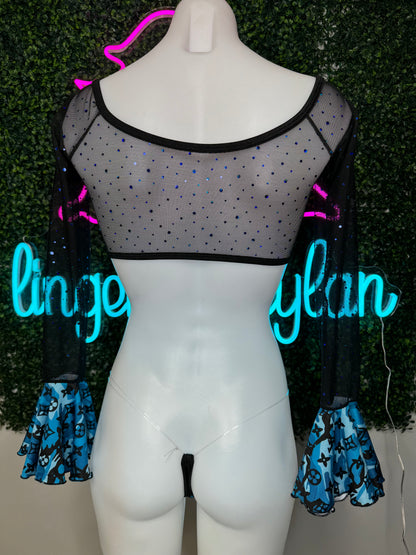 Winter Blue Camouflage Stripper Outfit