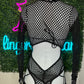Black Romper One-Piece Stripper Outfit