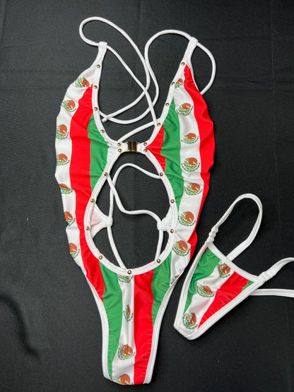 Mexico/Cinco de Mayo inspired One-Piece Exotic Dancer Outfit