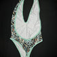 Mint $100 Bill Money One-Piece Lingerie Outfit