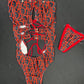 Red/Black Designer One-Piece Lingerie Outfit