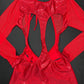 Metallic Red Spandex/Red Mesh Ripped Back Romper Lingerie Outfit
