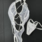 Exotic Dance Wear Mesh Outfit Sexy Stripper Attire for Nightclubs