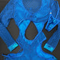 Royal Blue Fishnet/Spandex Ombré One-Piece Romper Lingerie Outfit