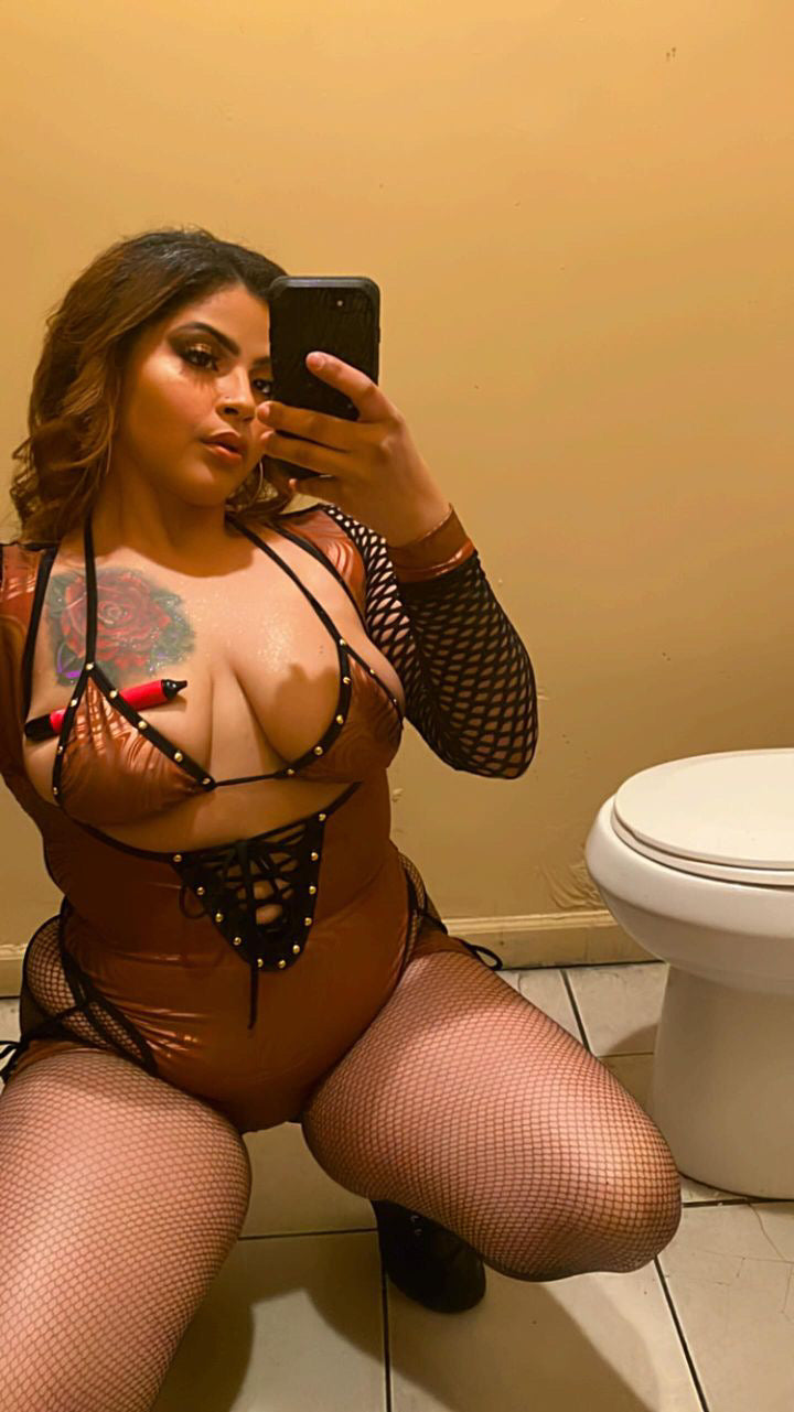 Mocha/Black Exotic Dance Wear Romper Outfit