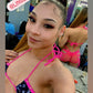 Exotic Dance Wear Two-Piece Outfit Sensual Black/Hot Pink