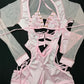 Baby Pink One-Piece Bartender Romper Outfit