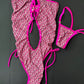 Hot Pink/Baby Pink One-Piece Stripper Outfit