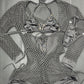 Black/Black Fishnet Romper Lingerie Outfit