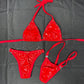 Red Latex Bikini w/ Leg Pieces